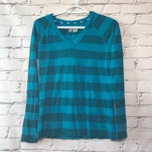 Under Armour Striped Hooded Long Sleeved Shirt